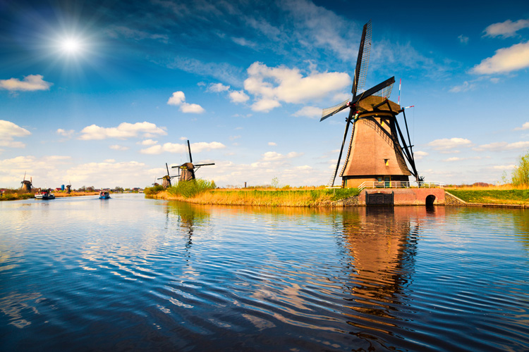 Molens Kinderdijk gefilmd met DJI Phantom 4