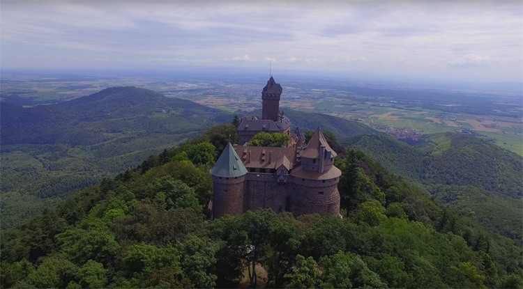 Château du Haut-Koenigsbourg from Above