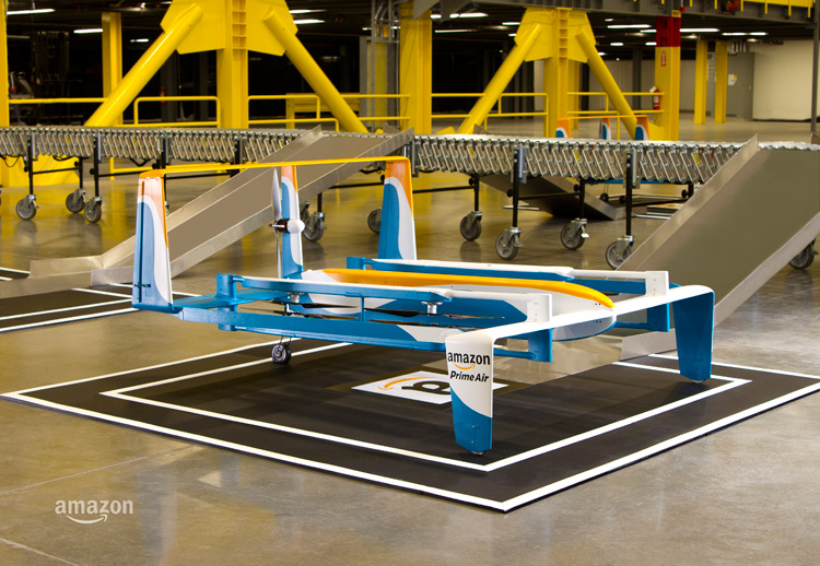 Amazon legt patent op mini-drone met spraakbesturing