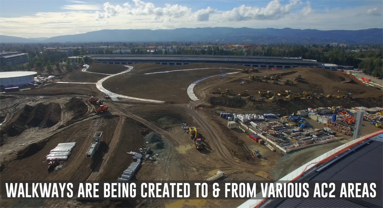 Voortgang bouw Apple Campus 2 (kerst en nieuwjaar)